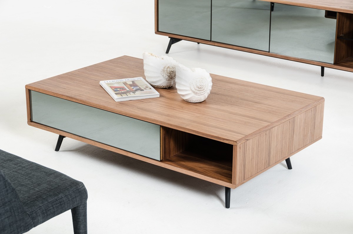 modern coffee table modrest kennedy modern walnut coffee tablemodern coffee table
